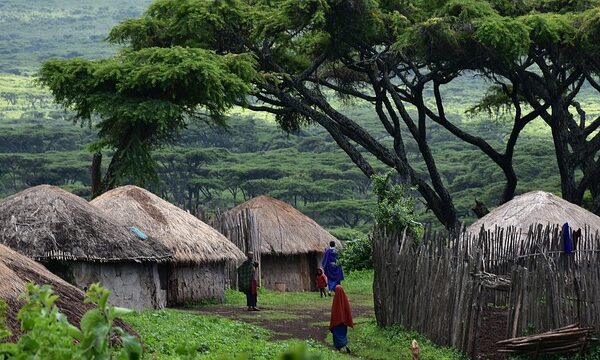 wioska Masajów w Tanzanii